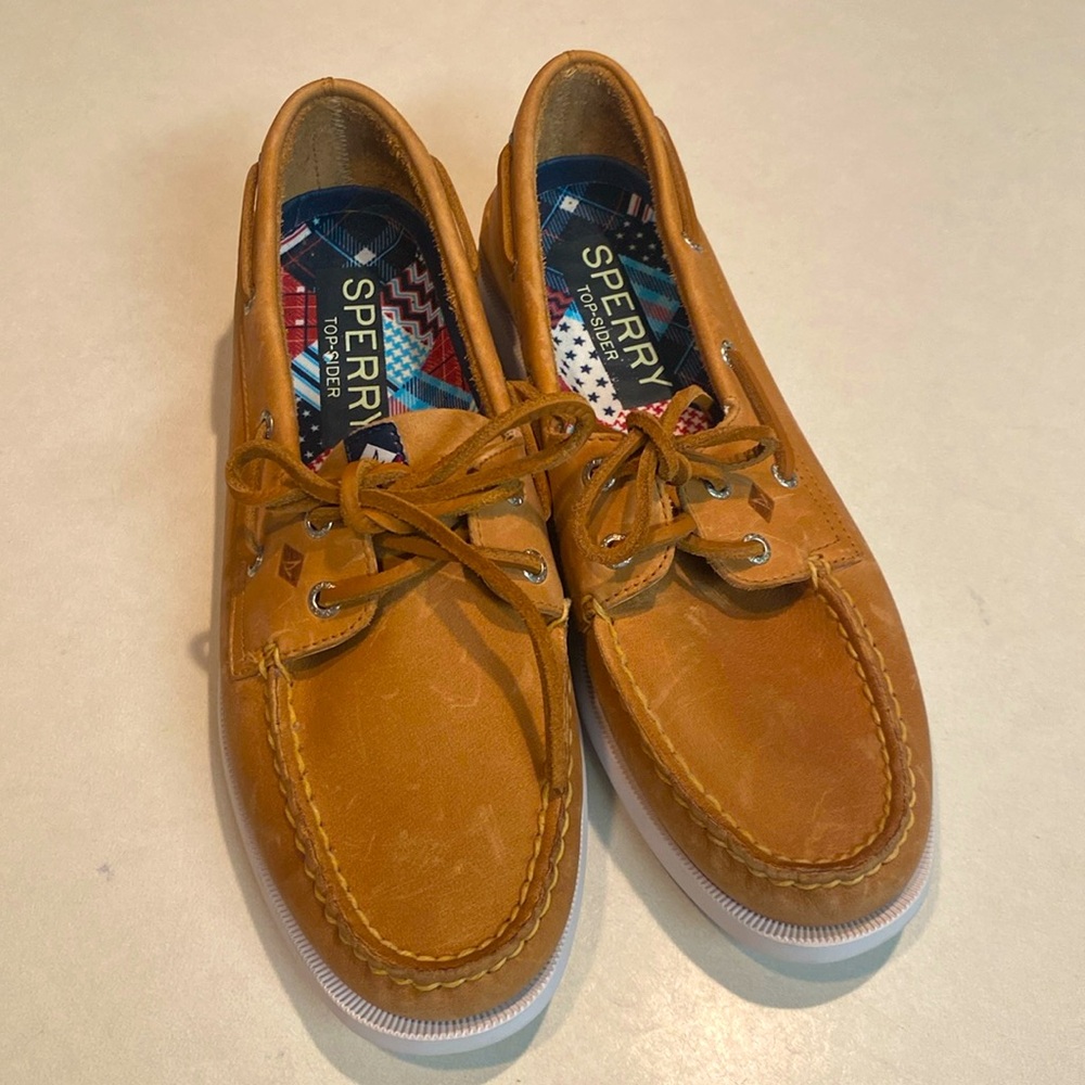 SPERRY TOP SIDER NWOT 2 Eye Americana Tan Womens Shoes Sz 9